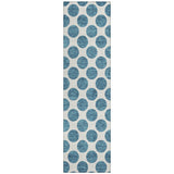 Machine Washable Indoor/ Outdoor Polka Dots Chantille Rug