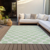 Machine Washable Indoor/ Outdoor Polka Dots Chantille Rug