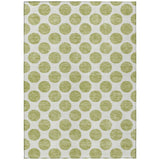 Machine Washable Indoor/ Outdoor Polka Dots Chantille Rug