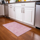 Machine Washable Indoor/ Outdoor Simple Solid Chantille Rug