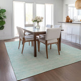 Machine Washable Indoor/ Outdoor Solid Causal Chantille Rug