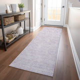 Machine Washable Indoor/ Outdoor Solid Causal Chantille Rug