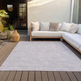 Machine Washable Indoor/ Outdoor Solid Causal Chantille Rug
