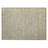 Machine Washable Indoor/ Outdoor Solid Geo Chantille Rug