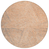 Machine Washable Indoor/ Outdoor Solid Geo Chantille Rug