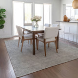 Machine Washable Indoor/ Outdoor Solid Modern Chantille Rug