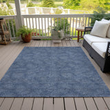 Machine Washable Indoor/ Outdoor Solid Modern Chantille Rug