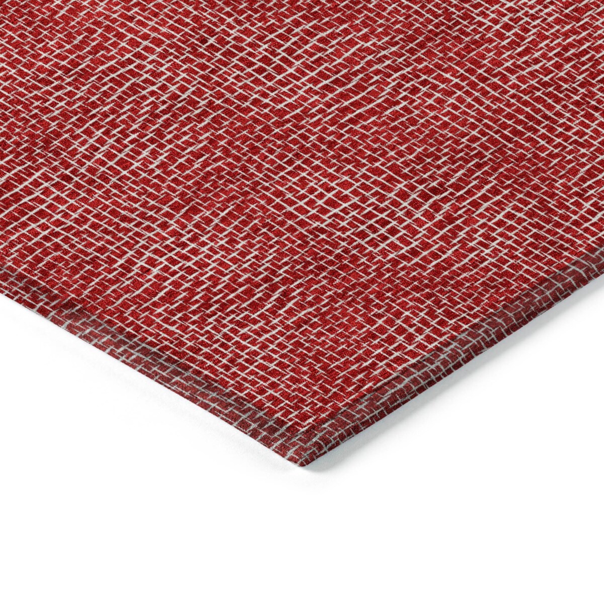 Machine Washable Indoor/ Outdoor Solid Modern Chantille Rug