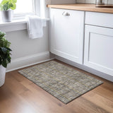Machine Washable Indoor/ Outdoor Stripe Chantille Rug