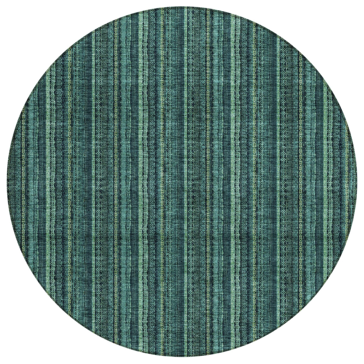Machine Washable Indoor/ Outdoor Stripe Chantille Rug