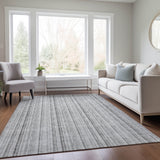 Machine Washable Indoor/ Outdoor Stripe Chantille Rug