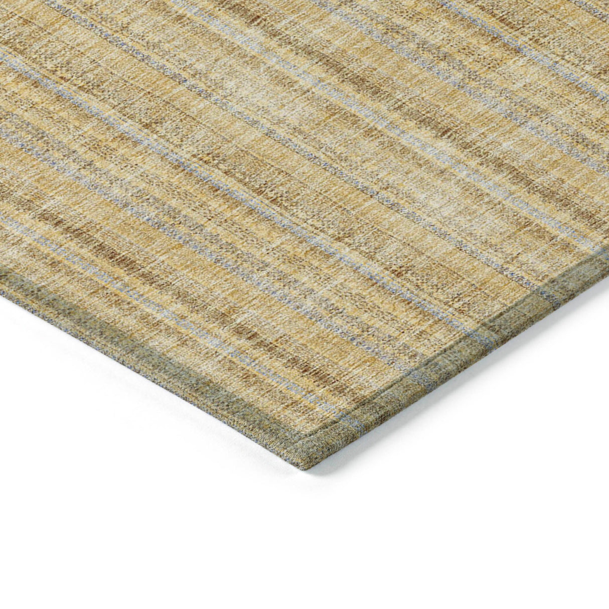 Machine Washable Indoor/ Outdoor Stripe Chantille Rug