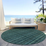 Machine Washable Indoor/ Outdoor Stripe Chantille Rug