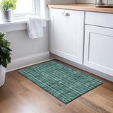 Machine Washable Indoor/ Outdoor Stripe Chantille Rug