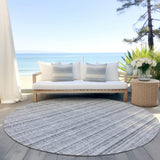 Machine Washable Indoor/ Outdoor Stripe Chantille Rug