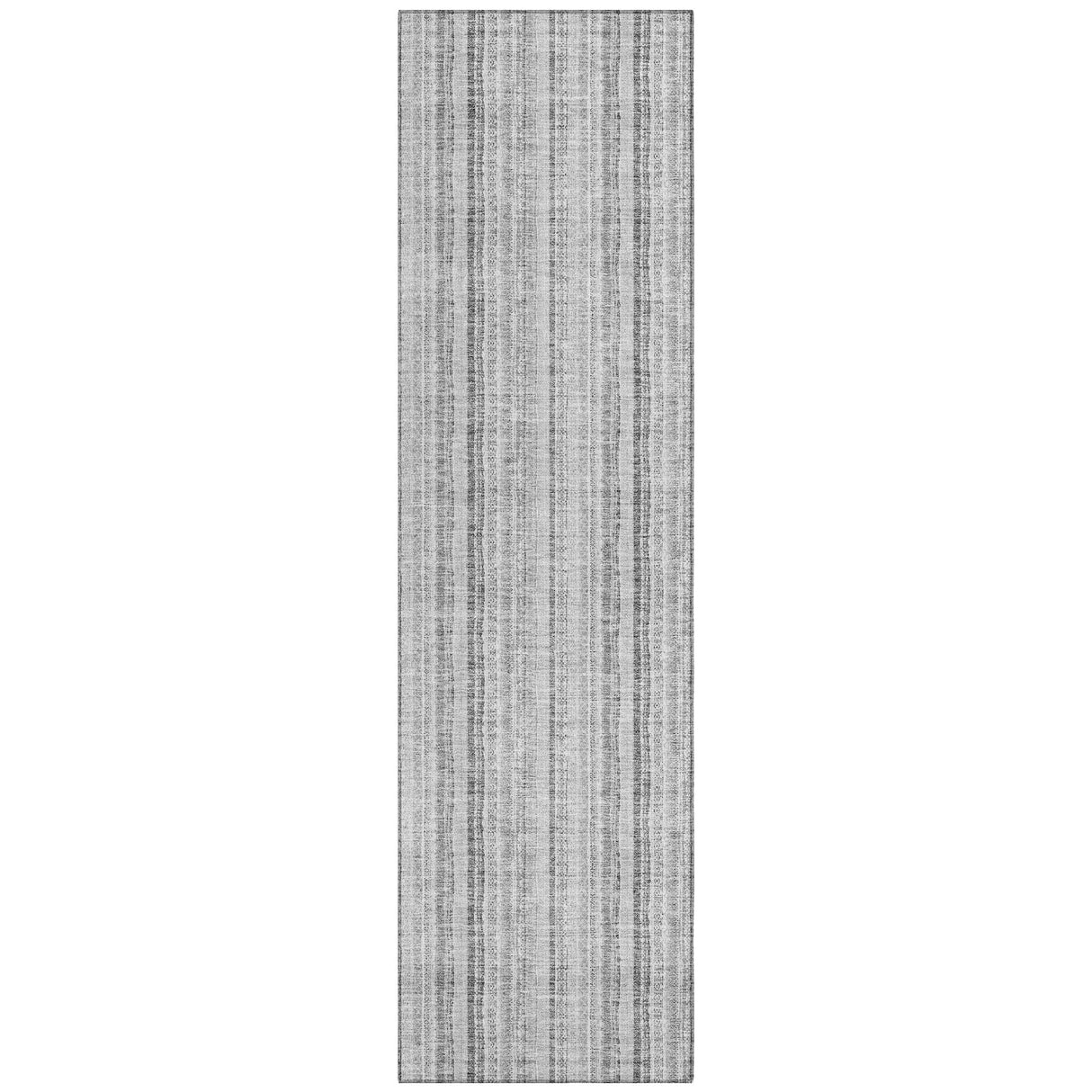 Machine Washable Indoor/ Outdoor Stripe Chantille Rug