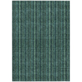 Machine Washable Indoor/ Outdoor Stripe Chantille Rug