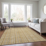 Machine Washable Indoor/ Outdoor Stripe Chantille Rug