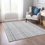 Machine Washable Indoor/ Outdoor Stripe Chantille Rug