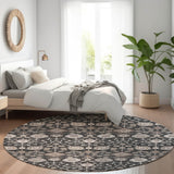 Machine Washable Indoor/ Outdoor Traditional Casual Chantille Rug