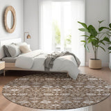 Machine Washable Indoor/ Outdoor Traditional Casual Chantille Rug