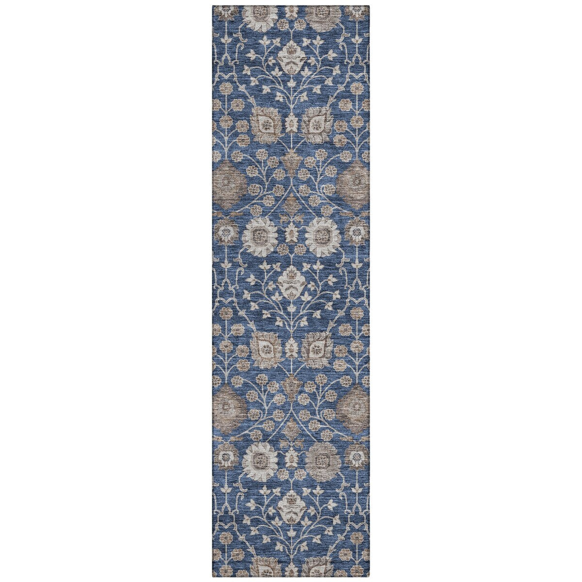 Machine Washable Indoor/ Outdoor Traditional Casual Chantille Rug