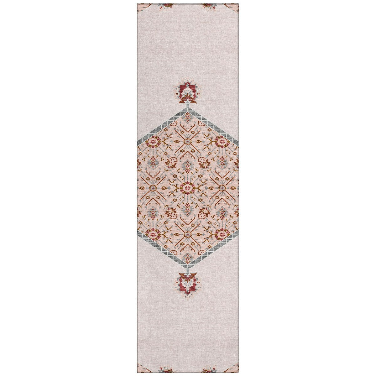 Machine Washable Indoor/ Outdoor Traditional Chantille Rug