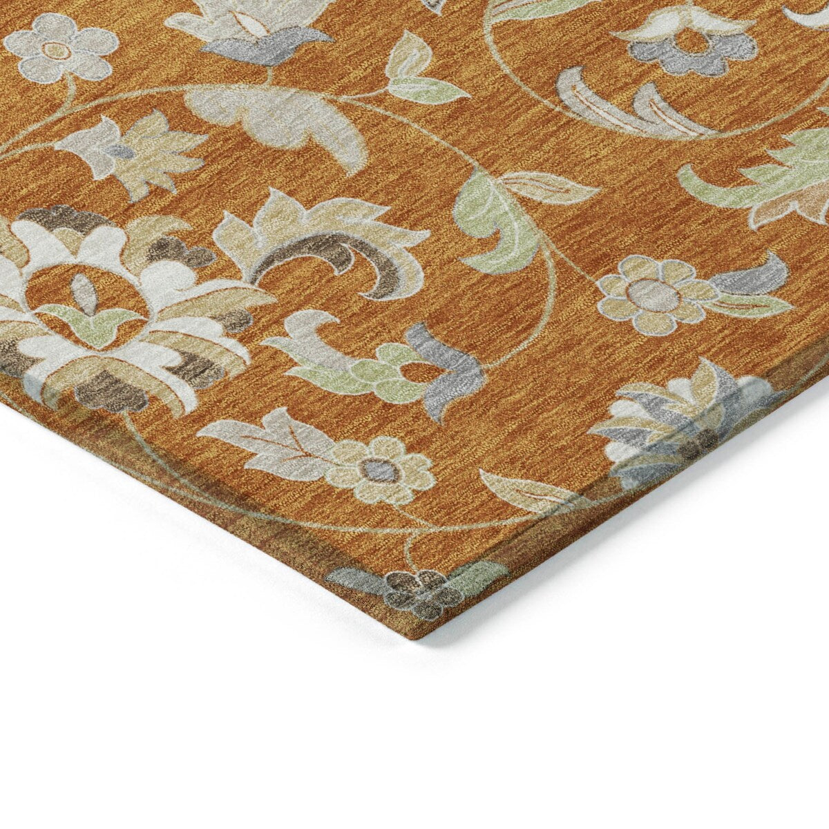 Machine Washable Indoor/ Outdoor Traditional Chantille Rug
