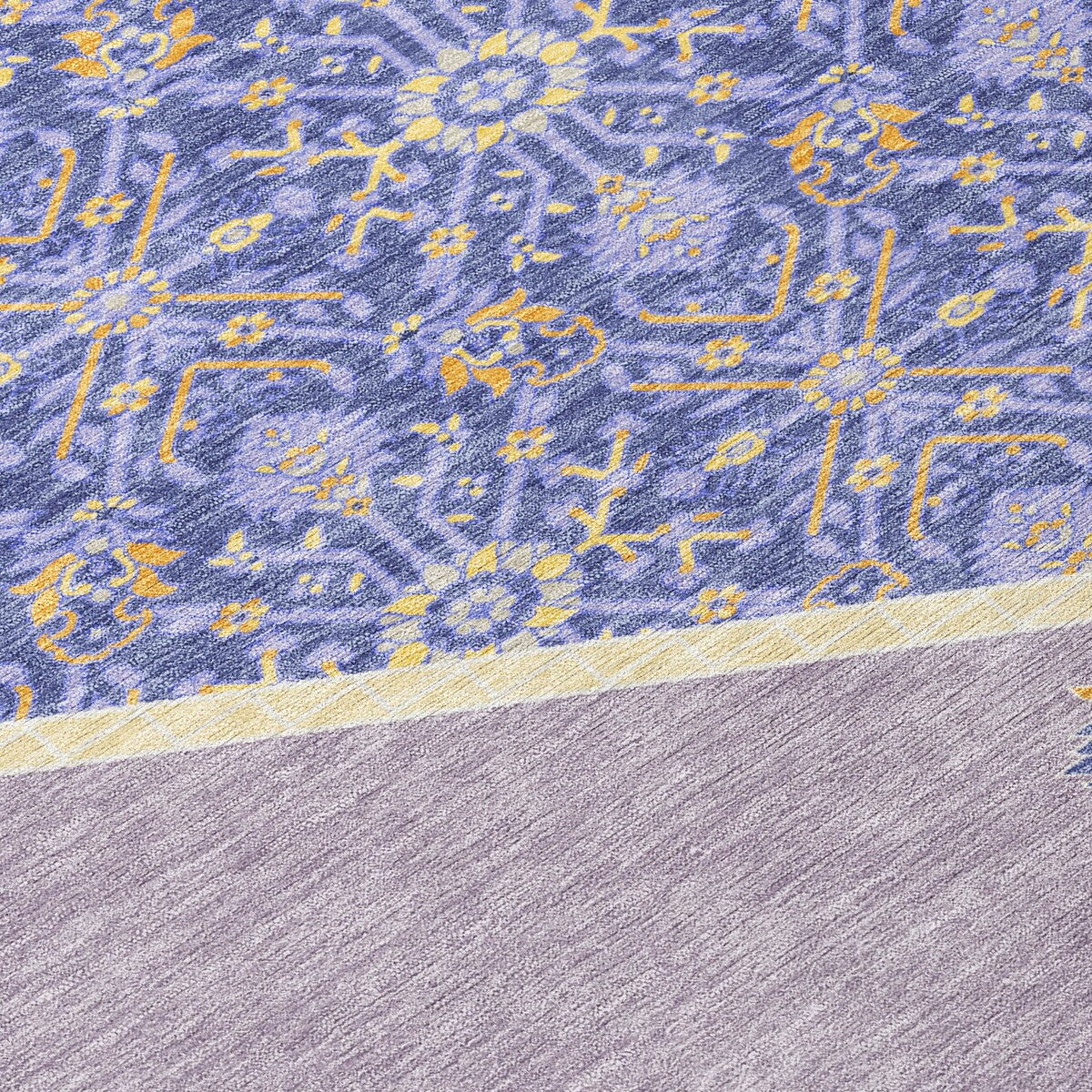 Machine Washable Indoor/ Outdoor Traditional Chantille Rug