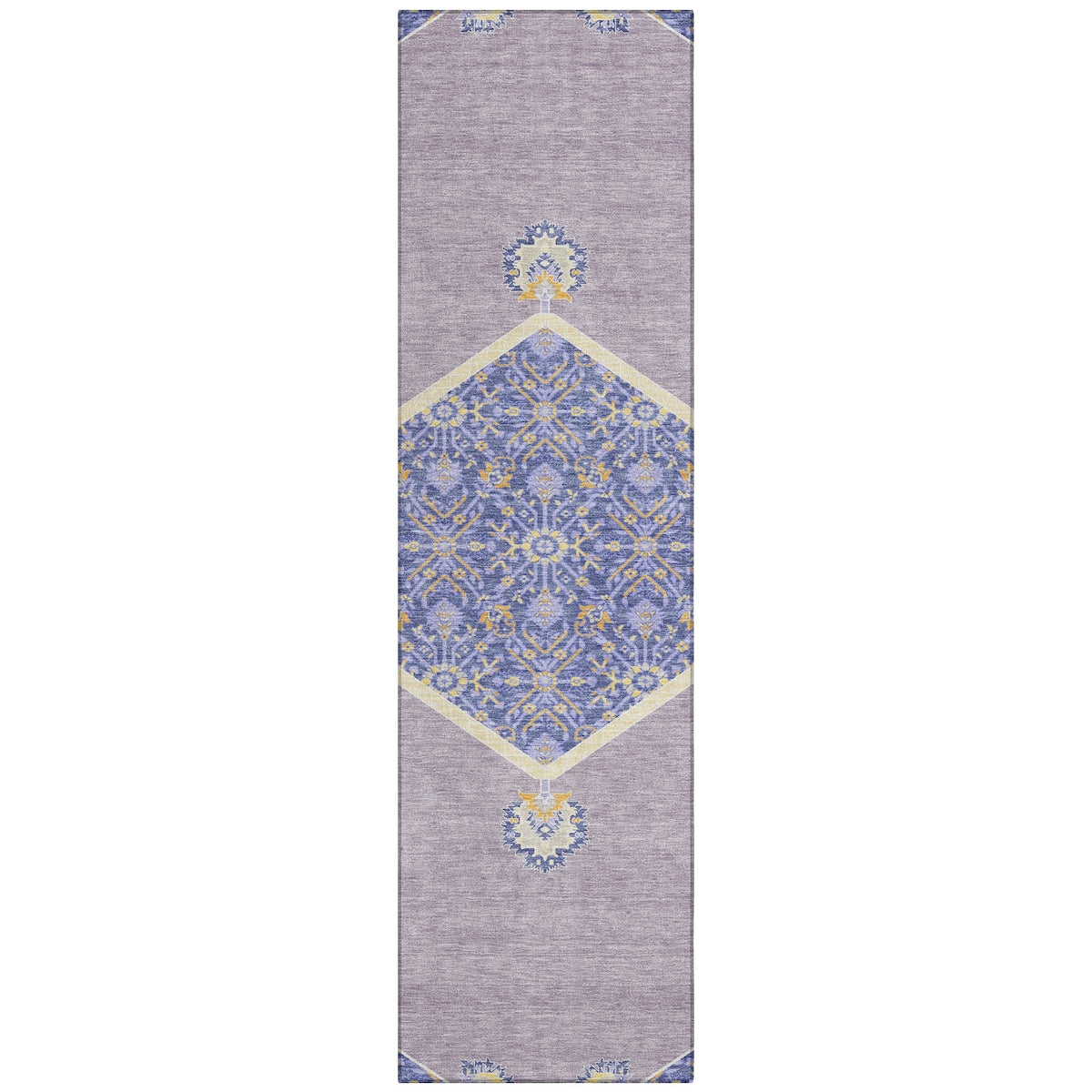 Machine Washable Indoor/ Outdoor Traditional Chantille Rug