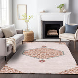 Machine Washable Indoor/ Outdoor Traditional Chantille Rug