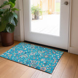 Machine Washable Indoor/ Outdoor Traditional Chantille Rug