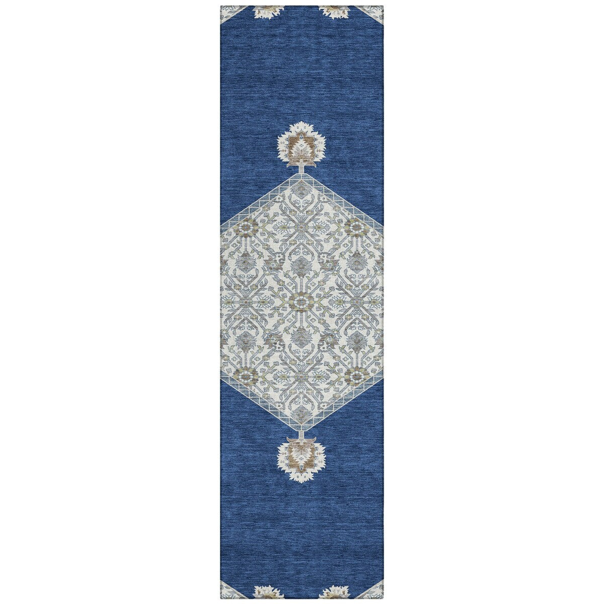 Machine Washable Indoor/ Outdoor Traditional Chantille Rug