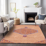 Machine Washable Indoor/ Outdoor Traditional Chantille Rug