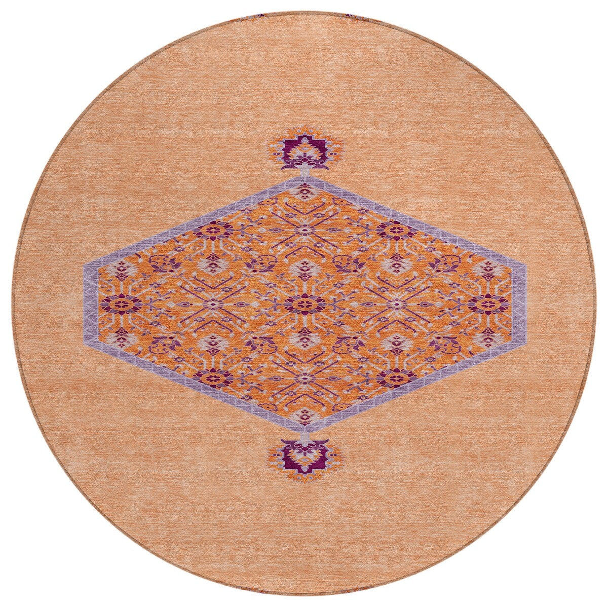 Machine Washable Indoor/ Outdoor Traditional Chantille Rug