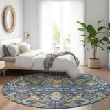 Machine Washable Indoor/ Outdoor Traditional Craftsman Chantille Rug