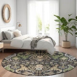 Machine Washable Indoor/ Outdoor Traditional Craftsman Chantille Rug