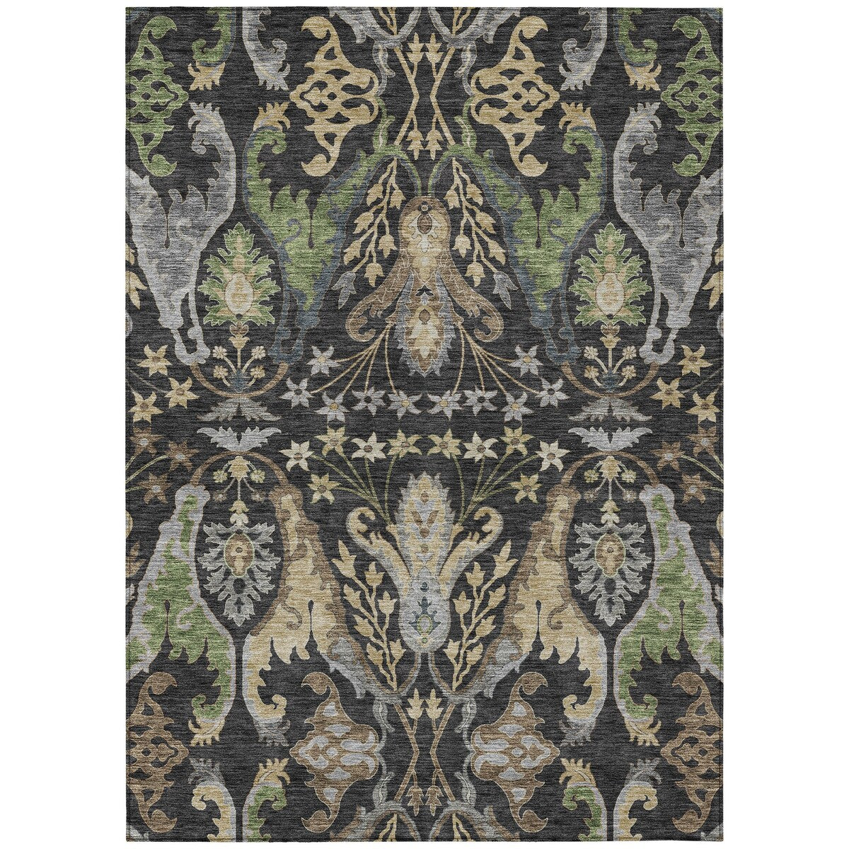 Machine Washable Indoor/ Outdoor Traditional Craftsman Chantille Rug