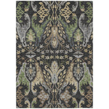 Machine Washable Indoor/ Outdoor Traditional Craftsman Chantille Rug