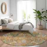Machine Washable Indoor/ Outdoor Traditional Craftsman Chantille Rug