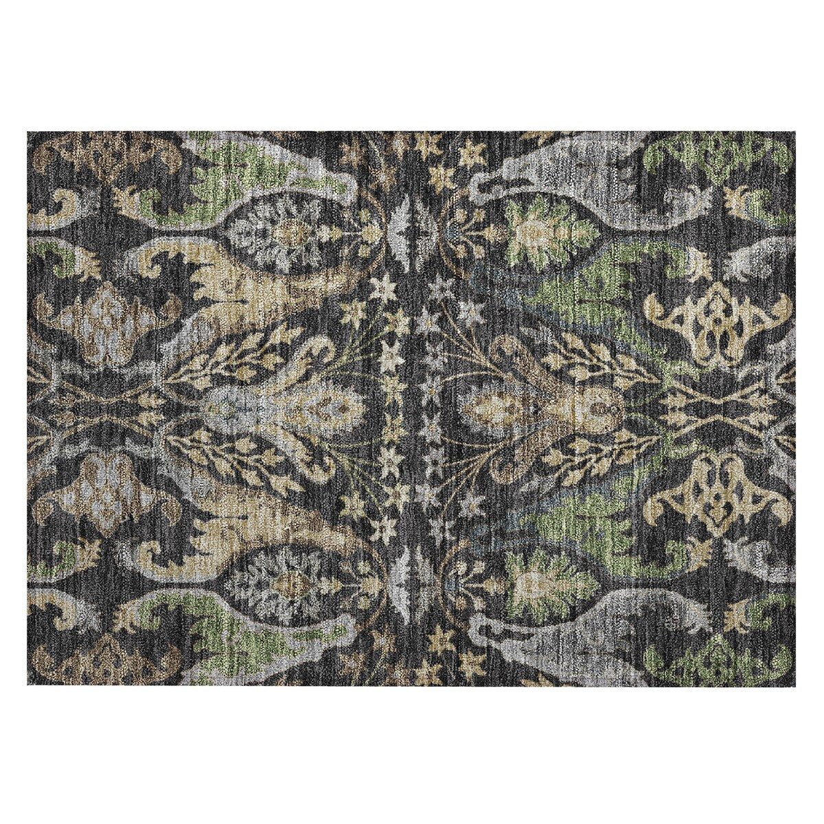 Machine Washable Indoor/ Outdoor Traditional Craftsman Chantille Rug