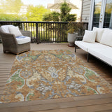 Machine Washable Indoor/ Outdoor Traditional Craftsman Chantille Rug