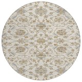 Machine Washable Indoor/ Outdoor Traditional KashanChantille Rug