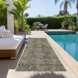 Machine Washable Indoor/ Outdoor Traditional Persian Chantille Rug