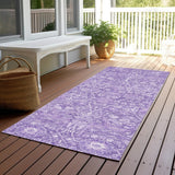 Machine Washable Indoor/ Outdoor Vintage Boho Chantille Rug