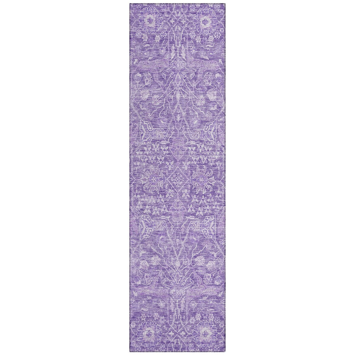 Machine Washable Indoor/ Outdoor Vintage Boho Chantille Rug