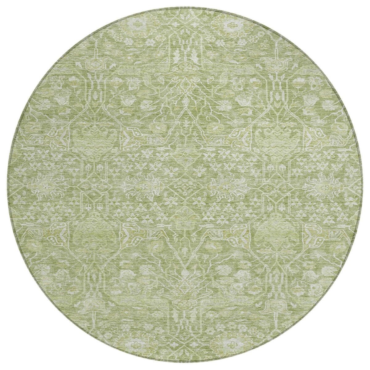 Machine Washable Indoor/ Outdoor Vintage Boho Chantille Rug