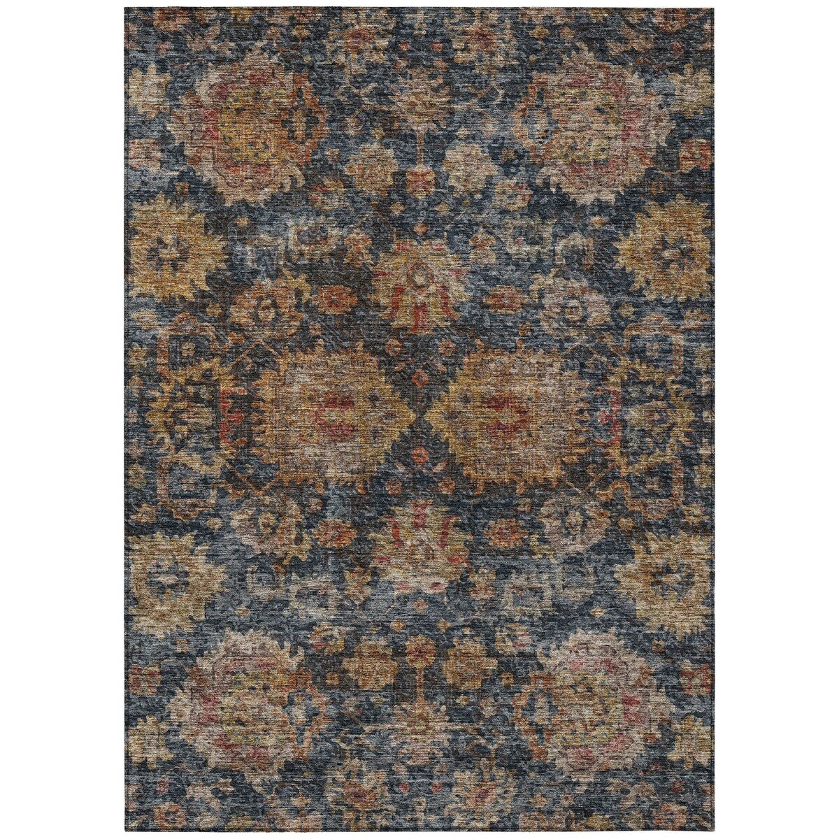 Machine Washable Indoor/ Outdoor Vintage Persian Chantille Rug
