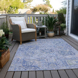 Machine Washable Indoor/ Outdoor Vintage Traditional Chantille Rug