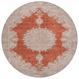 Machine Washable Indoor/ Outdoor Vintage Traditional Chantille Rug